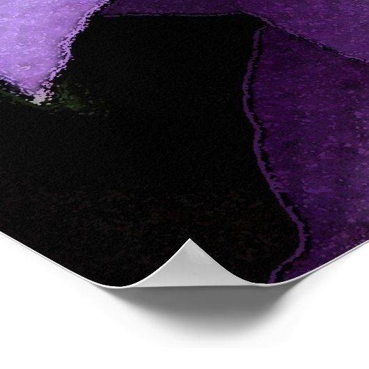 Paarse Clematis Poster (Hoek)