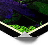 Paarse Clematis Poster (Hoek)