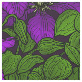 Paarse Clematis Stof (Close Up)