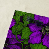 Paarse Clematis Strandlaken (In situ)