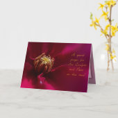 Paarse Clematis Sympathie Kaart (Gele Bloem)