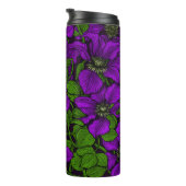Paarse Clematis Thermosbeker (Geroteerd rechts)