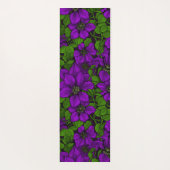 Paarse Clematis Yogamat (Achterkant)