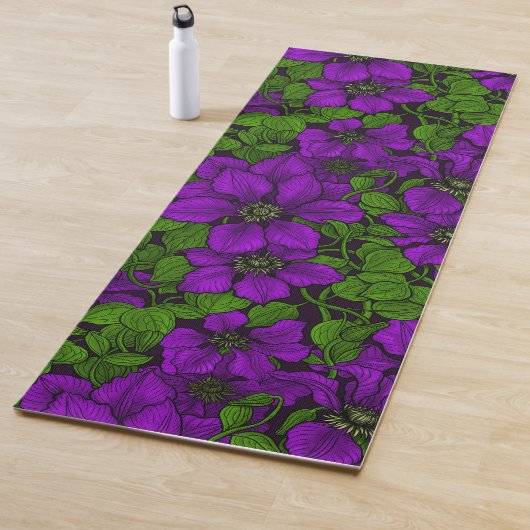 Paarse Clematis Yogamat (In situ)