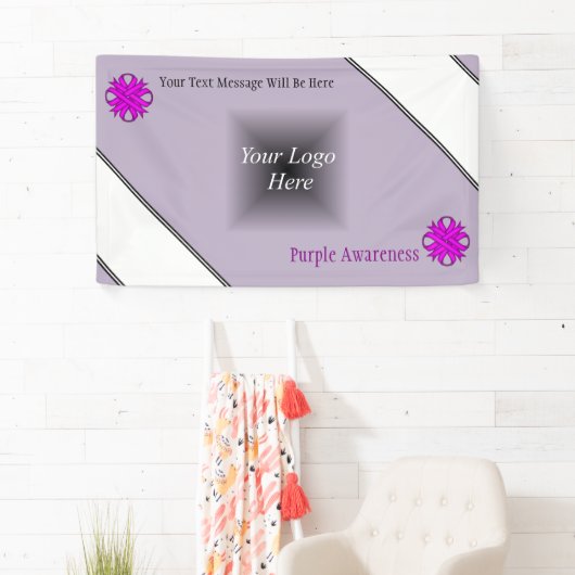 Paarse Clover Ribbon door Kenneth Yoncich Spandoek (Insitu)