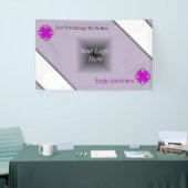 Paarse Clover Ribbon door Kenneth Yoncich Spandoek (Beurs)