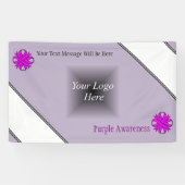 Paarse Clover Ribbon door Kenneth Yoncich Spandoek (Horizontaal)