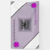 Paarse Clover Ribbon door Kenneth Yoncich Spandoek (Verticaal)