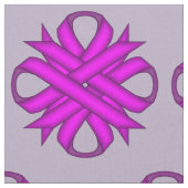 Paarse Clover Ribbon Stof (Close Up)