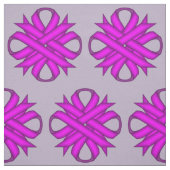 Paarse Clover Ribbon Stof (Swatch)