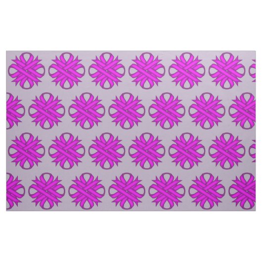 Paarse Clover Ribbon Stof (Fat Quarter)