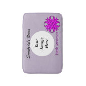 Paarse Clover Ribbon Tmpl van Kenneth Yoncich Badmat (Voorkant Verticaal)
