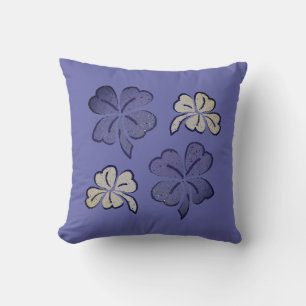 Paarse Clover Shamrock Drawing Kussen