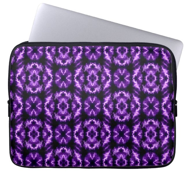 Paarse clusters.... laptop sleeve (Voorkant)