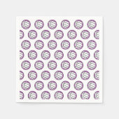 Paarse Cocktail voor volleybalpapier Servet (Voorkant)