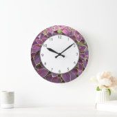 Paarse Coleus Garden Clock Grote Klok (Huis)