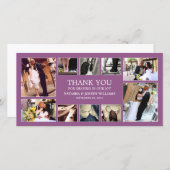 PAARSE COLLAGE | BRUILOFT BEDANKT KAART (Voorkant / Achterkant)