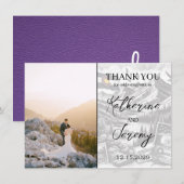 Paarse Colorado Passport bedankpas Bedankkaart (Voorkant / Achterkant)
