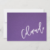 Paarse Colorado Passport bedankpas Bedankkaart (Achterkant)