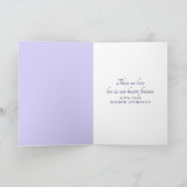 Paarse Columbine met regendruppels Kaart (Binnen)