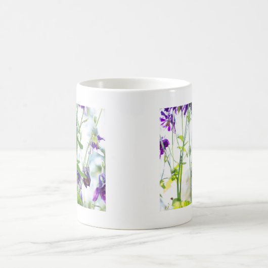 Paarse Columbines Floral Mok (Center)