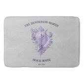 Paarse conch Shell Bath Mat (Voorkant)