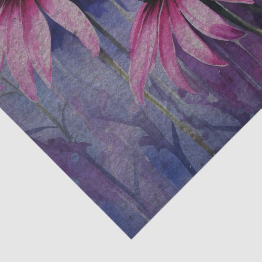 Paarse Coneflower Decoupage Tissue Paper Tissuepapier (Detail)