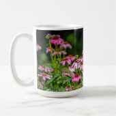 Paarse Coneflower Garden Koffiemok (Links)