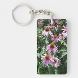 Paarse Coneflowers Sleutelhanger