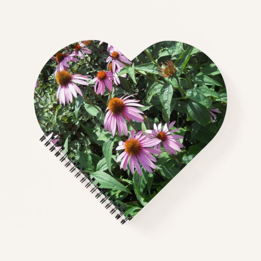 Paarse coneflowers spiraal notitieboek (Voorkant)
