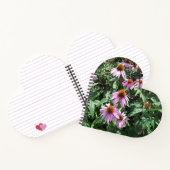 Paarse coneflowers spiraal notitieboek (Binnen)