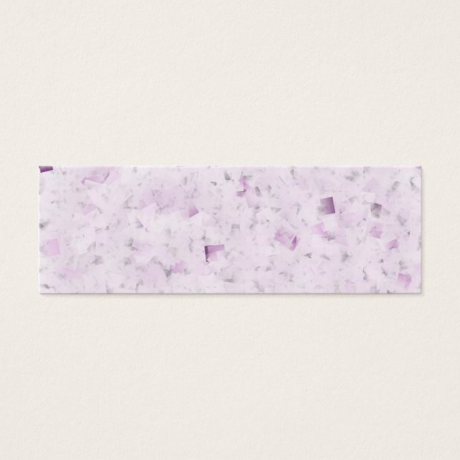 Paarse Confetti  Bladwijzer Mini Visitekaartjes (Voorkant)