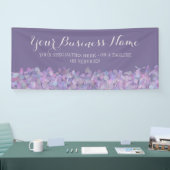 Paarse Confetti Business Spandoek (Beurs)