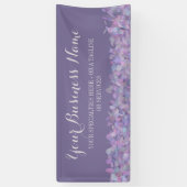 Paarse Confetti Business Spandoek (Verticaal)