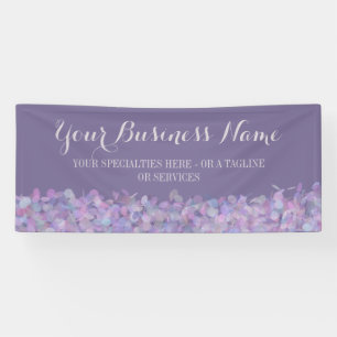 Paarse Confetti Business Spandoek