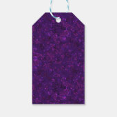 Paarse confetti cadeaulabel (Achterkant)