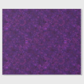 Paarse confetti cadeaupapier (Vlak)