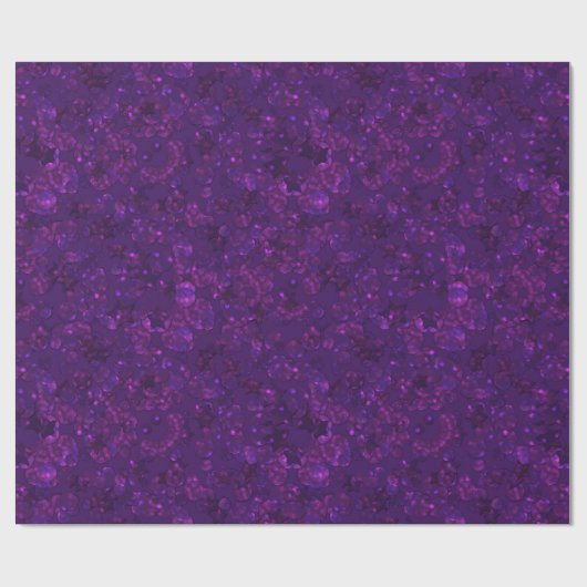 Paarse confetti cadeaupapier (Vlak)