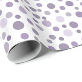 Paarse Confetti Cadeaupapier (Rol Hoek)