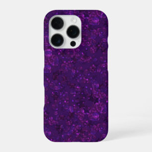 Paarse confetti iPhone 16 pro hoesje