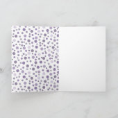 Paarse Confetti Kaart (Binnen)