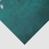 Paarse Confetti over Blauwgroen ontkoppeling Tissuepapier (Detail)