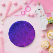 Paarse confetti papieren bordje (Feest)