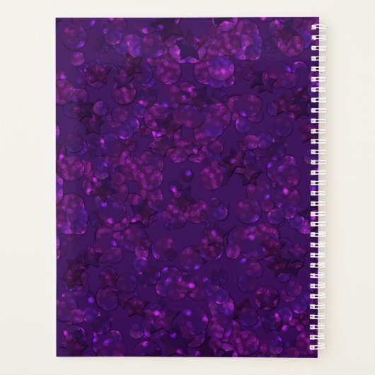Paarse confetti planner (Achterkant)