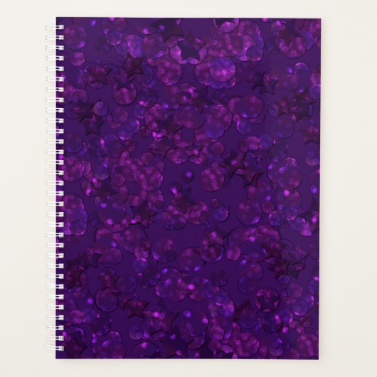 Paarse confetti planner (Voorkant)
