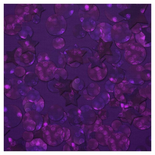 Paarse confetti stof (Swatch)