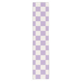 Paarse controle, Checkerboard Patroon, Gecontrolee Korte Tafelloper (Voorkant)