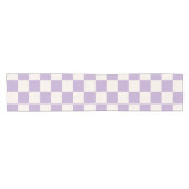 Paarse controle, Checkerboard Patroon, Gecontrolee Korte Tafelloper (Horizontaal)