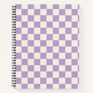Paarse controle, Checkerboard Patroon, Gecontrolee Notitieboek
