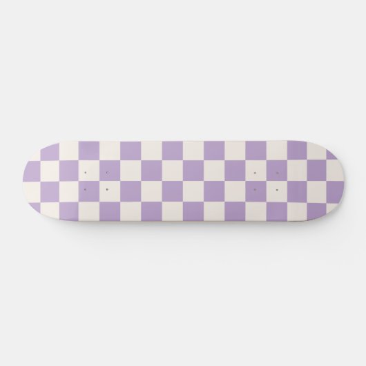 Paarse controle, Checkerboard Patroon, Gecontrolee Persoonlijk Skateboard (Horizontaal)